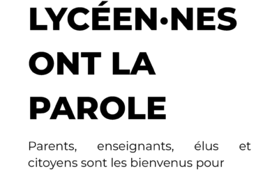 Les lycéennes et lycéens ont la parole